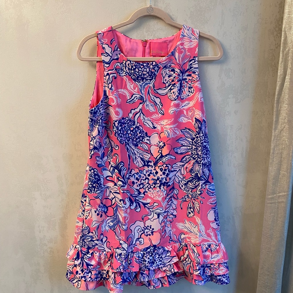 Brand new never worn Bright Lilly Pulitzer Romper with ruffles 😍